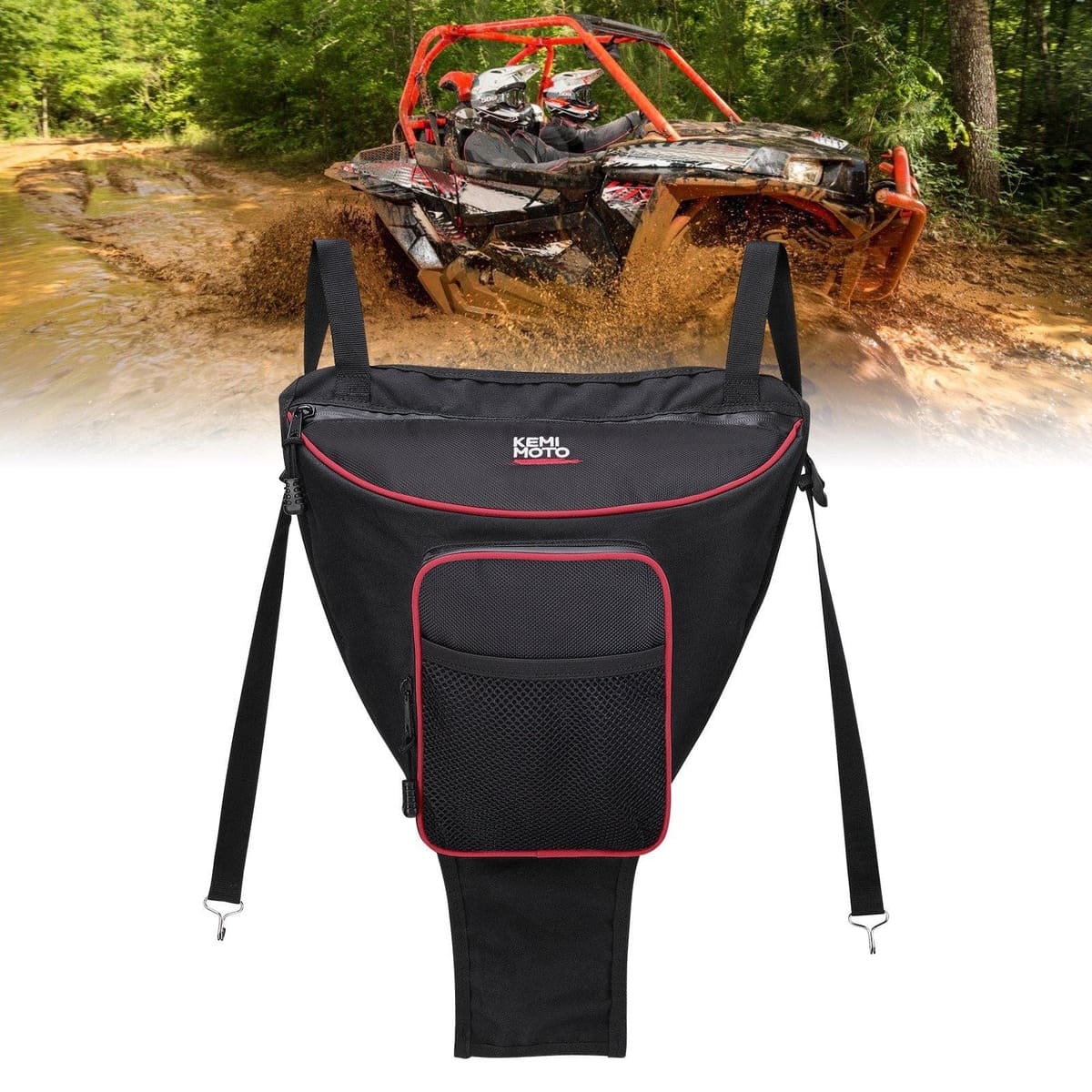 Kemimoto Polaris RZR XP 1000 UTV Cab Pack Center Seat Storage Bag
