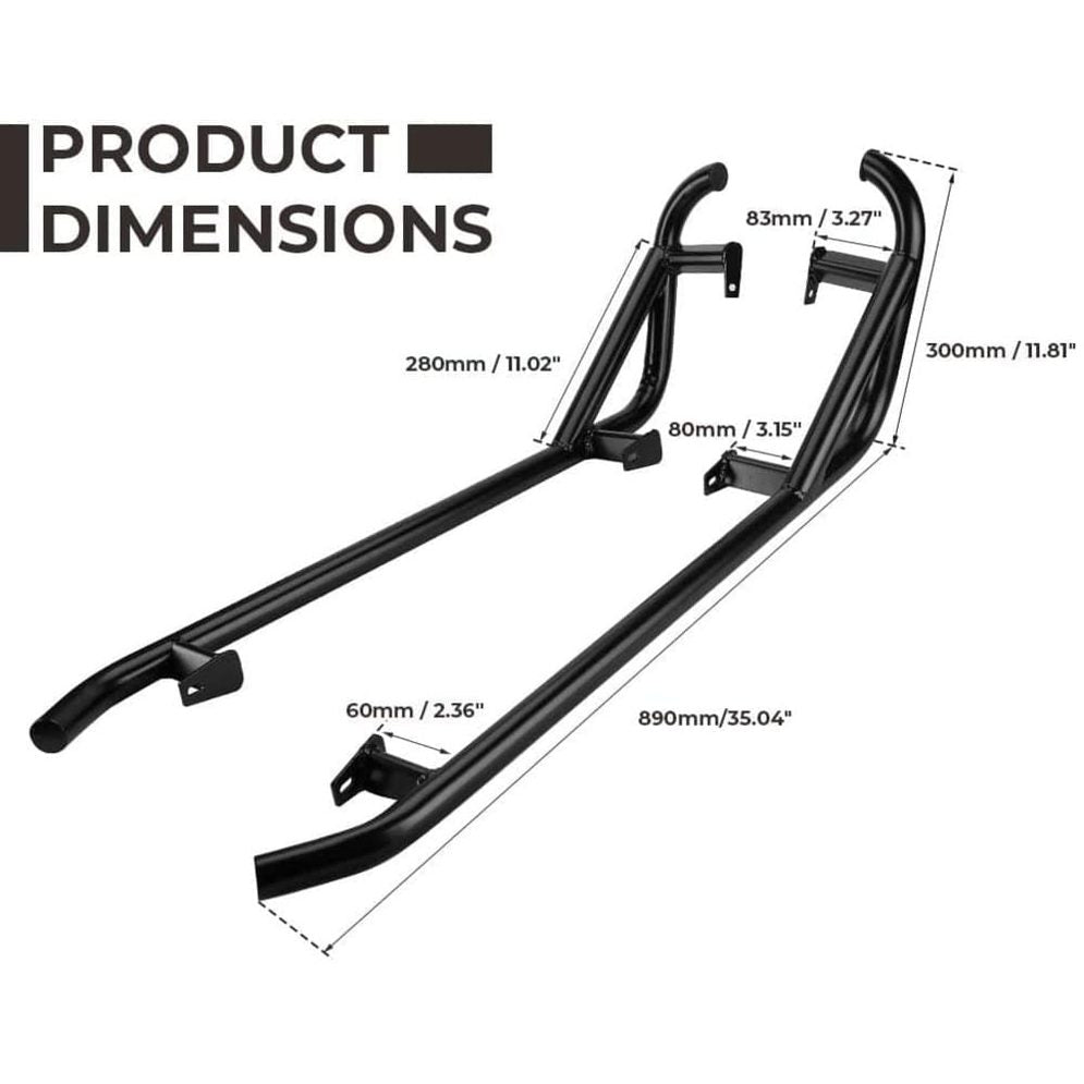 Kemimoto Polaris RZR XP 1000/XP Turbo Nerf Bars Rock Sliders
