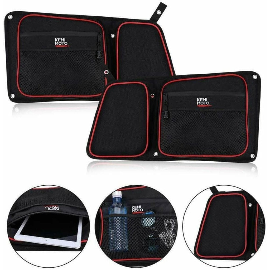 Kemimoto Polaris RZR XP 4 1000 Knee Pad Rear Side Door Bags
