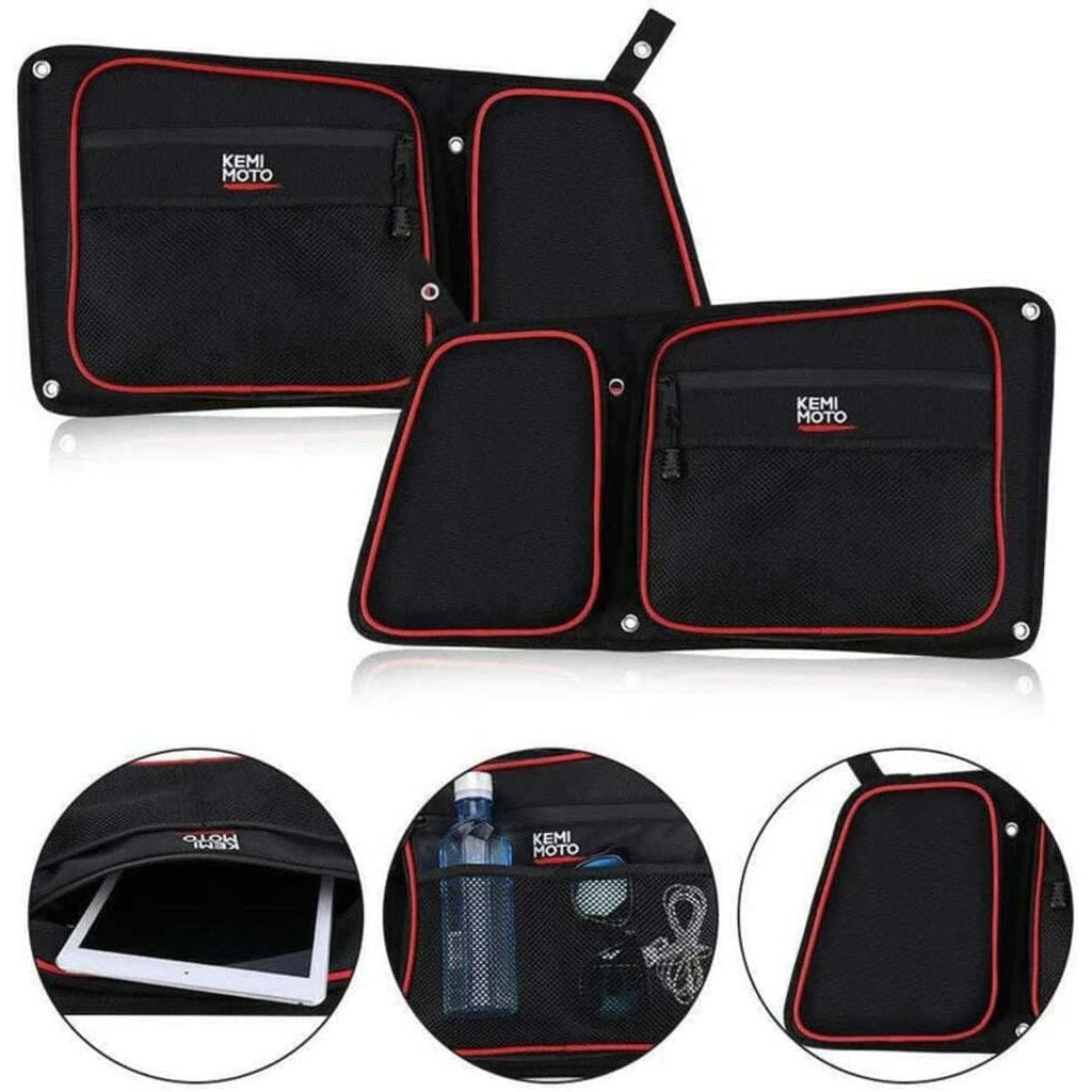 Kemimoto Polaris RZR XP 4 1000 Lower Door Storage Bag & Rear Side Door Bags