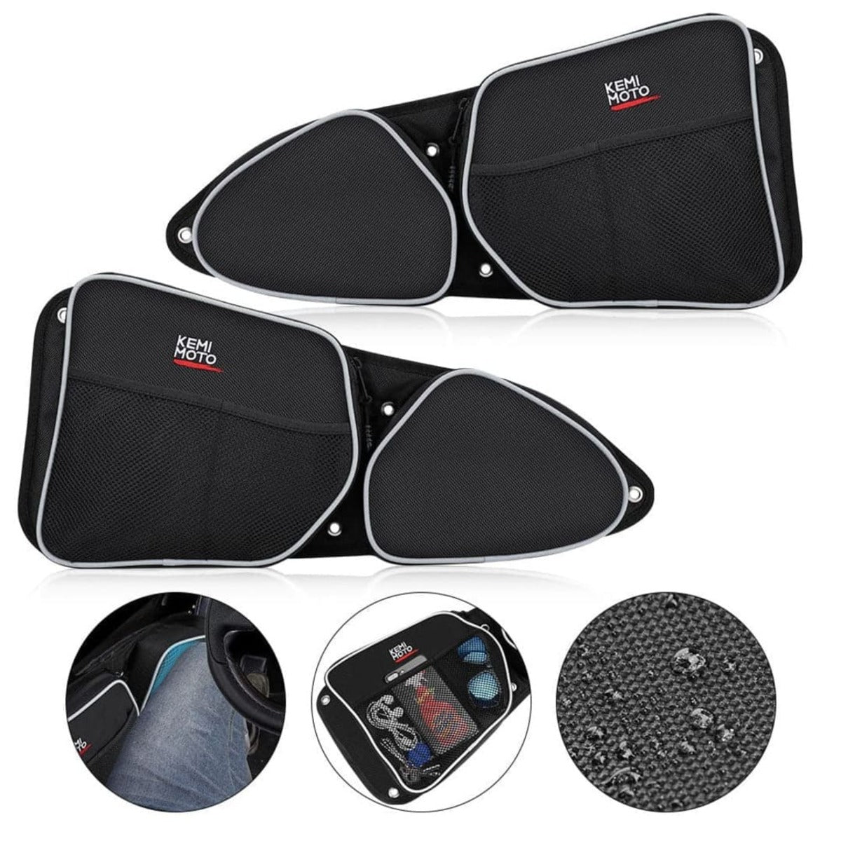 Kemimoto Polaris RZR XP 4 1000 Side Door Bags