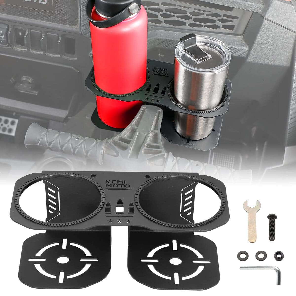Kemimoto Polaris RZR XP Upgrade Stable Garb Bar Cup Holder