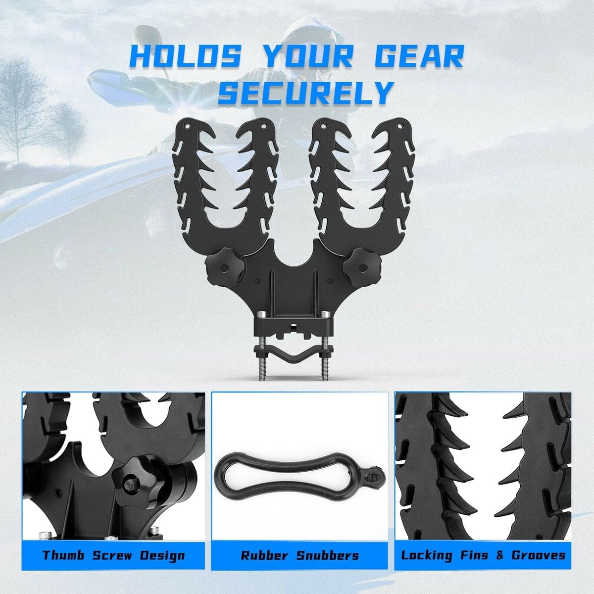 Kemimoto Polaris UTV/ATV Double U-Bracket Mount Grip