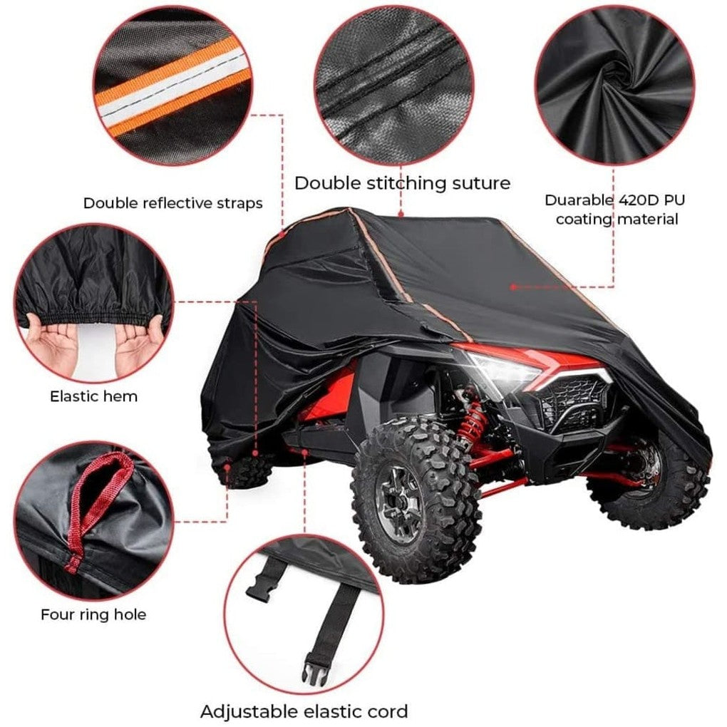 Kemimoto Polaris UTV Cover w/ Rlective Strip