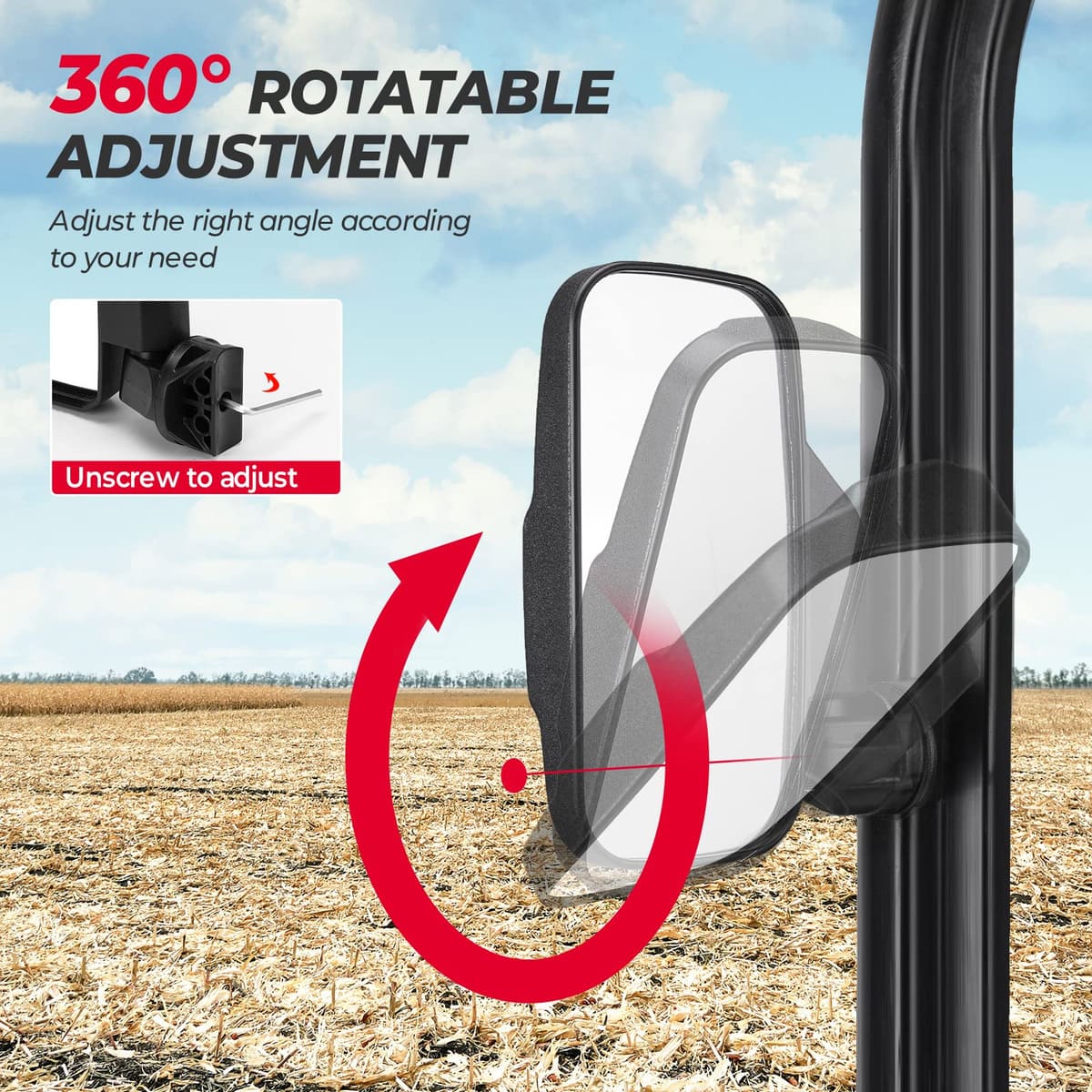 Kemimoto Polaris UTV Side Mirror