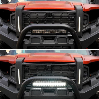Kemimoto Polaris Xpedition ADV Front Mesh Grill with Accent Light