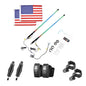 Kemimoto Remote Control for UTV ATV Boats 2PCS 3FT COB Whip Lights w/ App