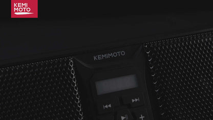 Kemimoto RGB UTV Bluetooth Sound Bar 1.75''-2.25'' Roll Bar 33" 8-Speaker