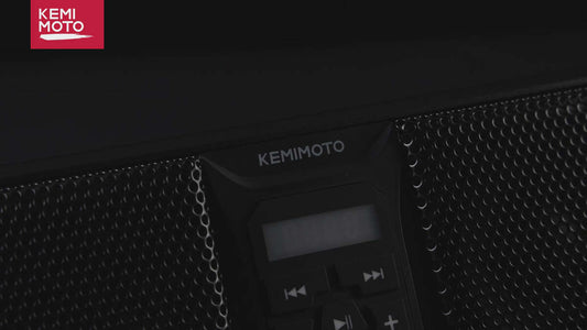 Kemimoto RGB UTV Bluetooth Sound Bar 1.75''-2.25'' Roll Bar 33" 8-Speaker