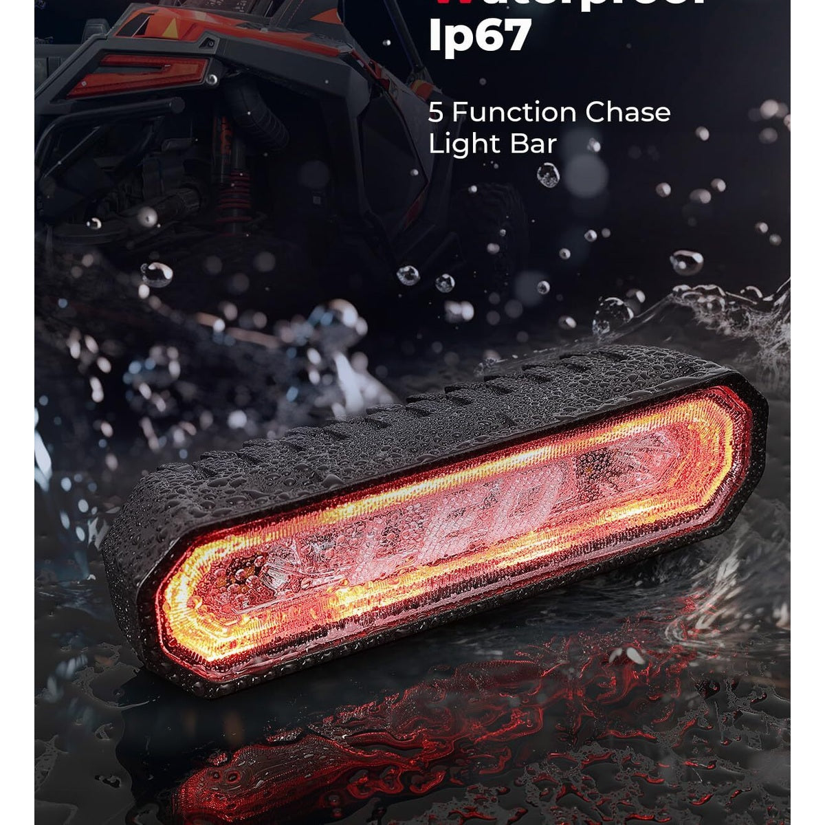 Kemimoto Can-Am Maverick X3 UTV Universial LED Chase Brake Tail Lights