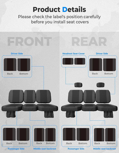 Kemimoto Tracker 800SX Water-Resistant Seat Cover with Storage Pocket