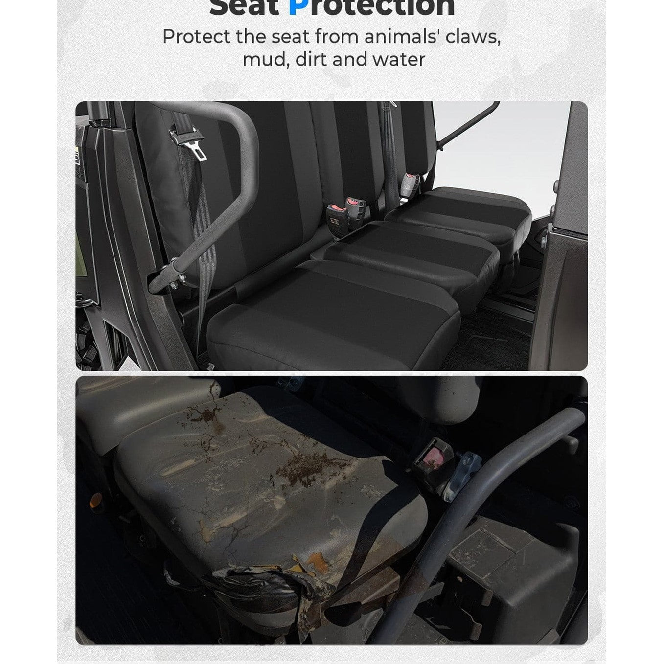 Kemimoto Tracker 800SX Water-Resistant Seat Cover w/ Storage Pocket