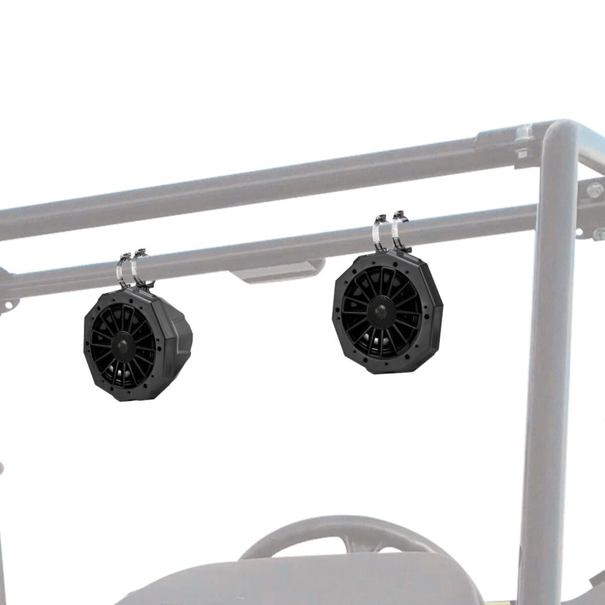 Kemimoto Universal 6.5" Speaker Cage Swivel Pods w/ 1.75 to 2" Mounting Clamps