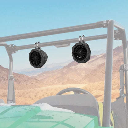 Kemimoto Universal 6.5" Speaker Cage Swivel Pods with 1.75" to 2" Mounting Clamps