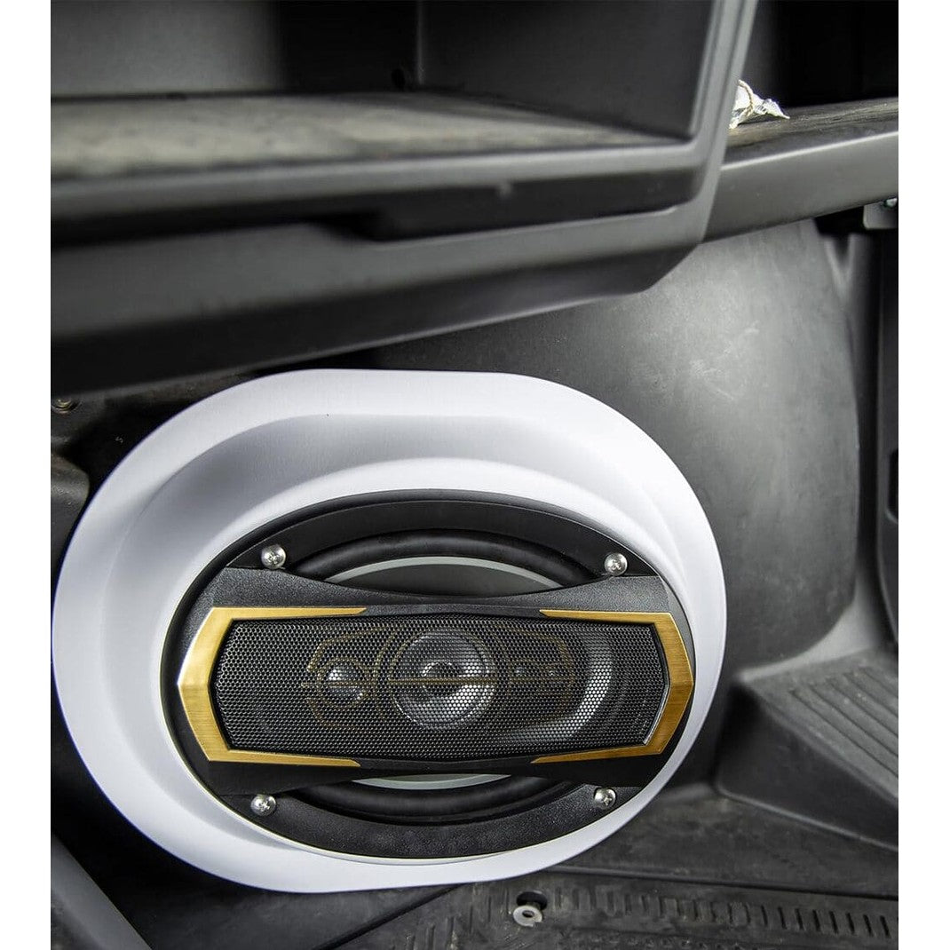 Kemimoto 6x9 Universal White Angeled Speaker Pods - 2 PCs