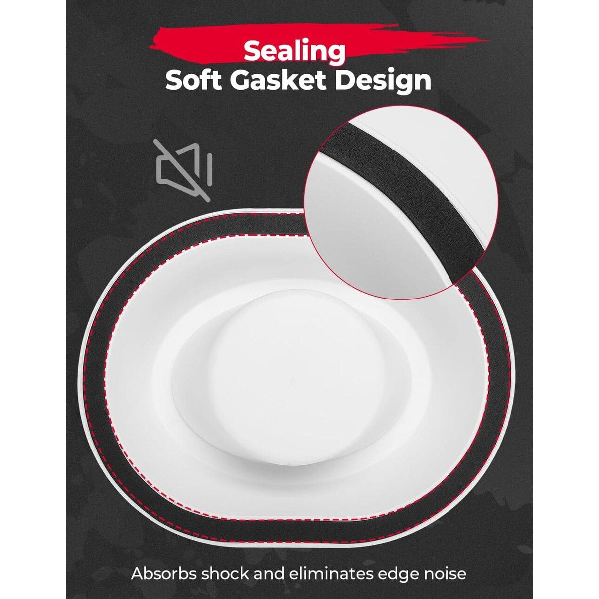 Kemimoto 6x9 Universal White Angeled Speaker Pods - 2 PCs