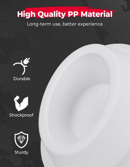 Kemimoto Universal Angeled Speaker Pods for 6x9 Speakers - White 2 Pcs