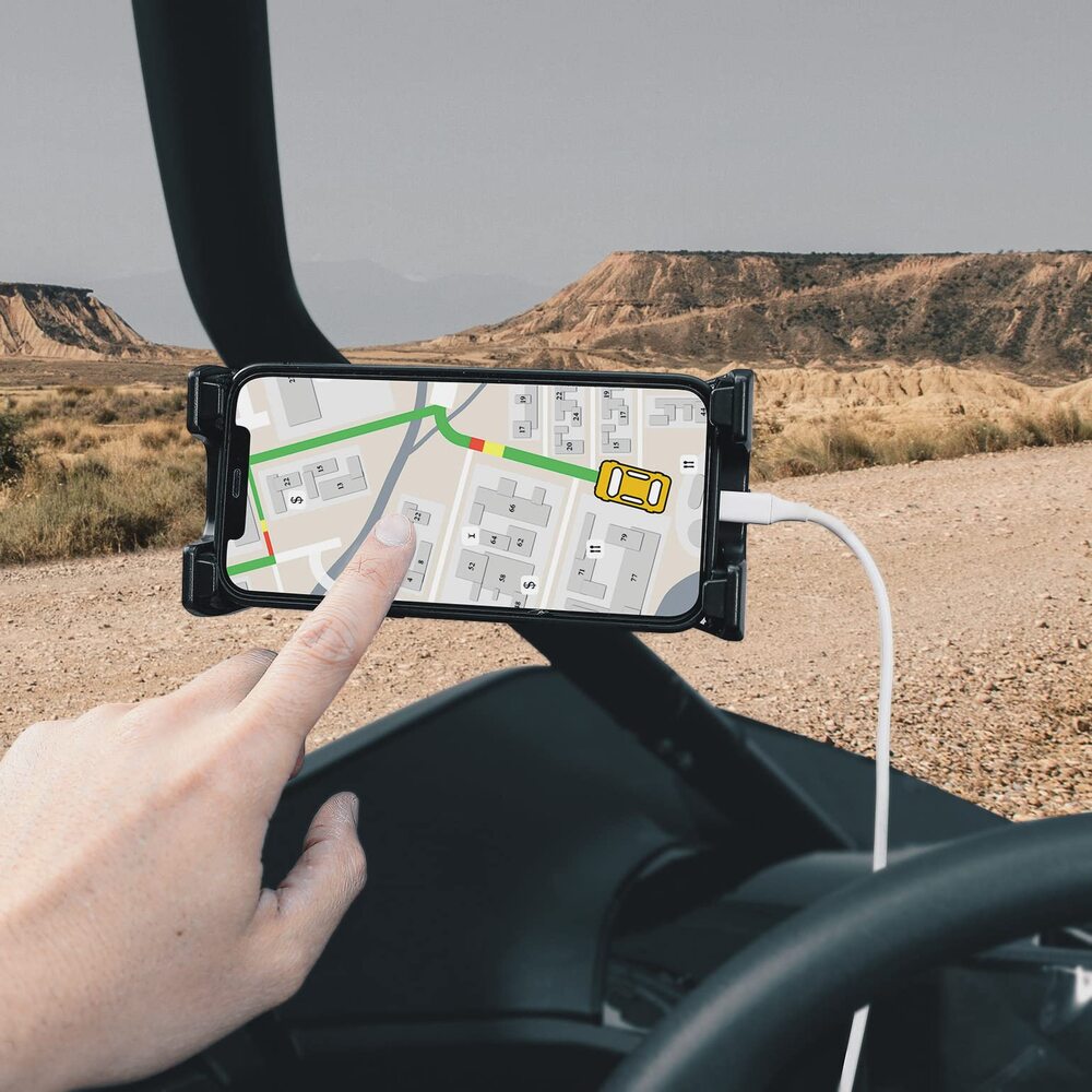 Kemimoto Universal Phone Holder for 0.6-1.25"/1.5-1.75" Roll Bar
