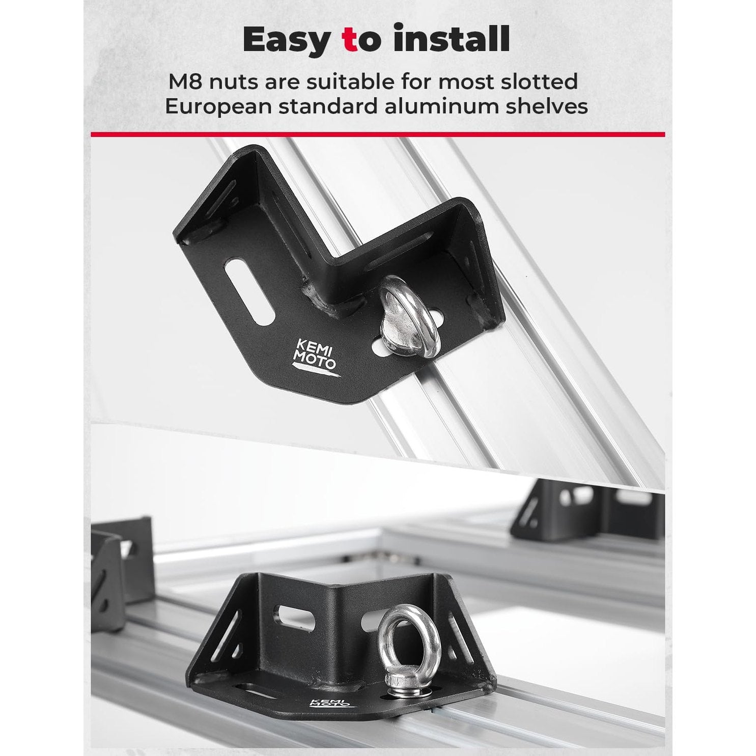 Kemimoto Universal Platform Cargo Corner Brackets 4pcs