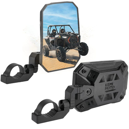 Kemimoto UTV Side Mirrors Tool-free Multi-Adjustment Mirrors for 1.65"-2" Roll Bar