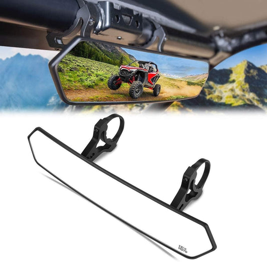 Kemimoto UTV 1.65"-2" Tube Rear View Mirror & Led Side Mirrors