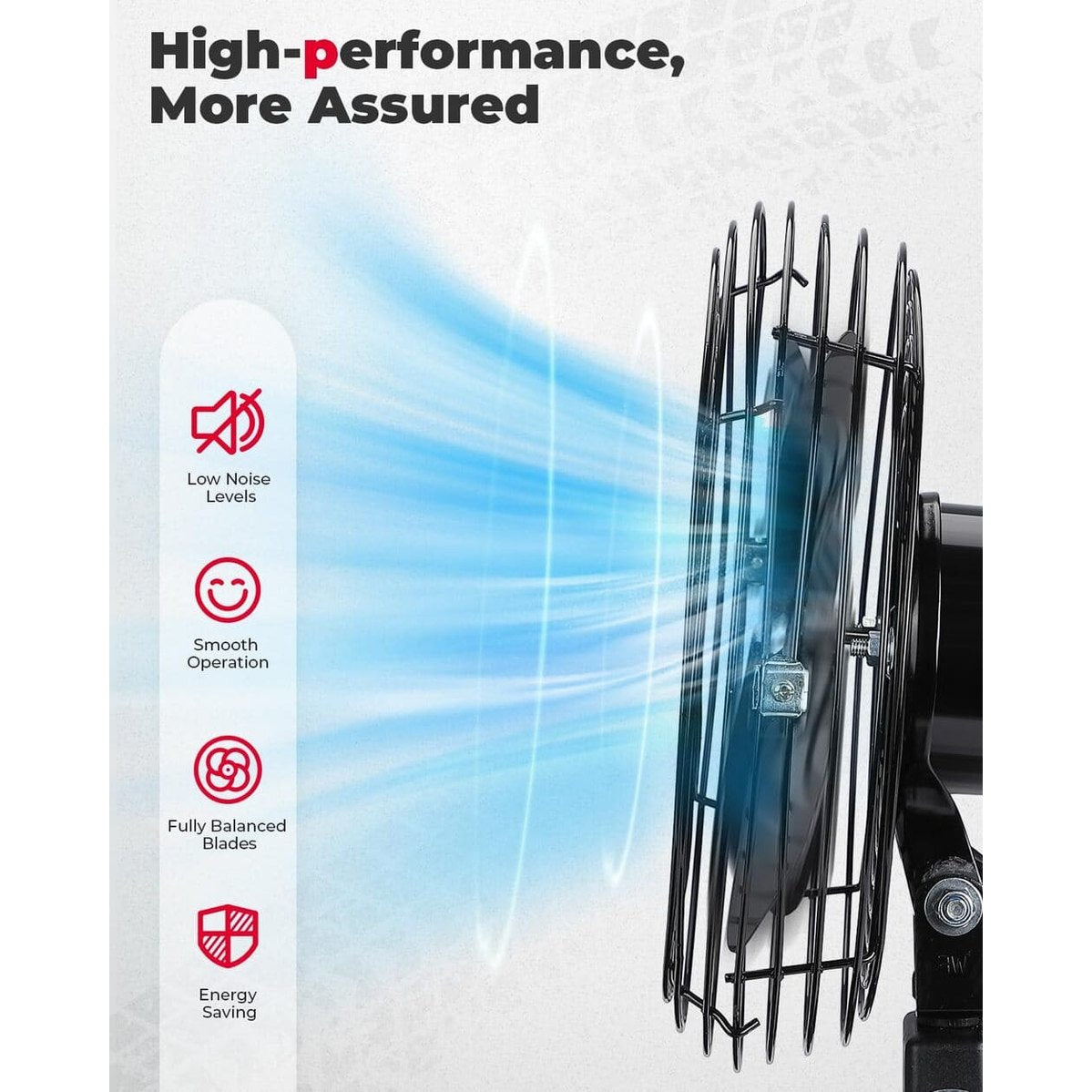 Kemimoto UTV 12V 8'' Cooling Fan