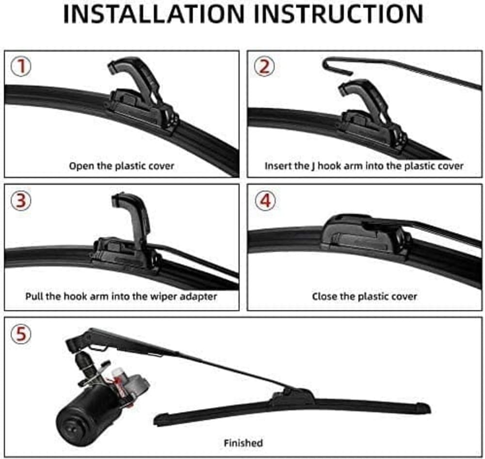 Kemimoto UTV 12V Electric Windshield Wiper Kit