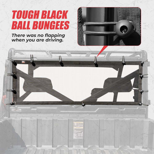 Kemimoto '17-'24 Polaris Ranger XP 1000 UTV Soft Rear Window Net Mesh Sun UV Protection