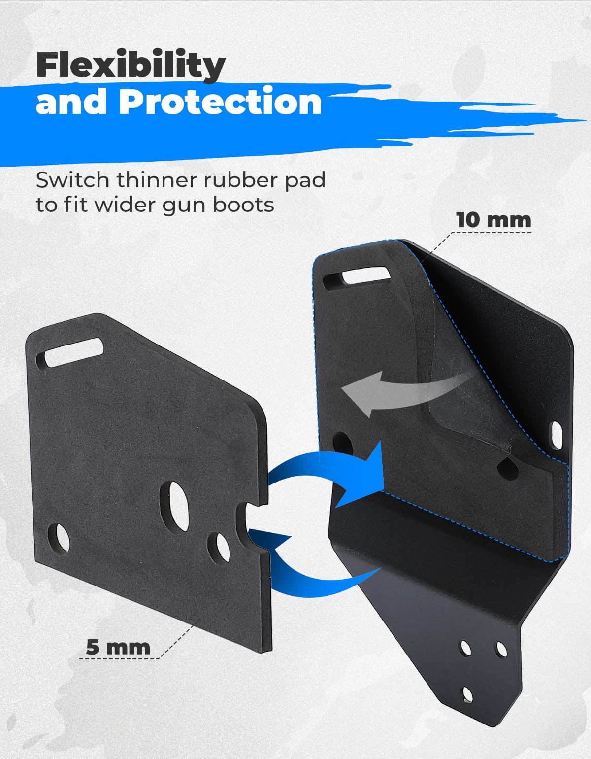 Kemimoto UTV Adjustable Gun Boot Bracket