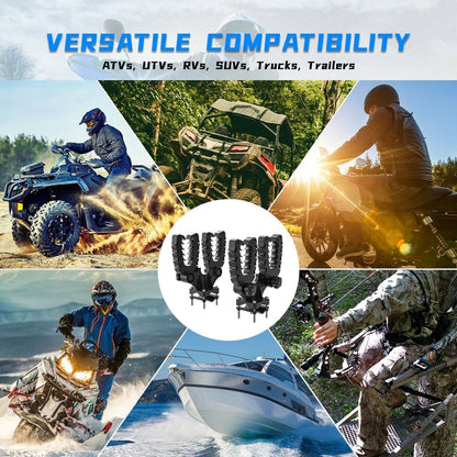 Kemimoto UTV/ATV Double U-bracket Mount Grip