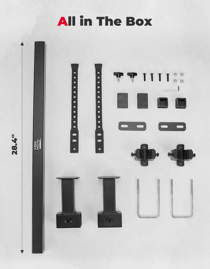 Kemimoto UTV/ATV Tool Holder Universal U-Bolt for 0.79in-1.77in Square Tube