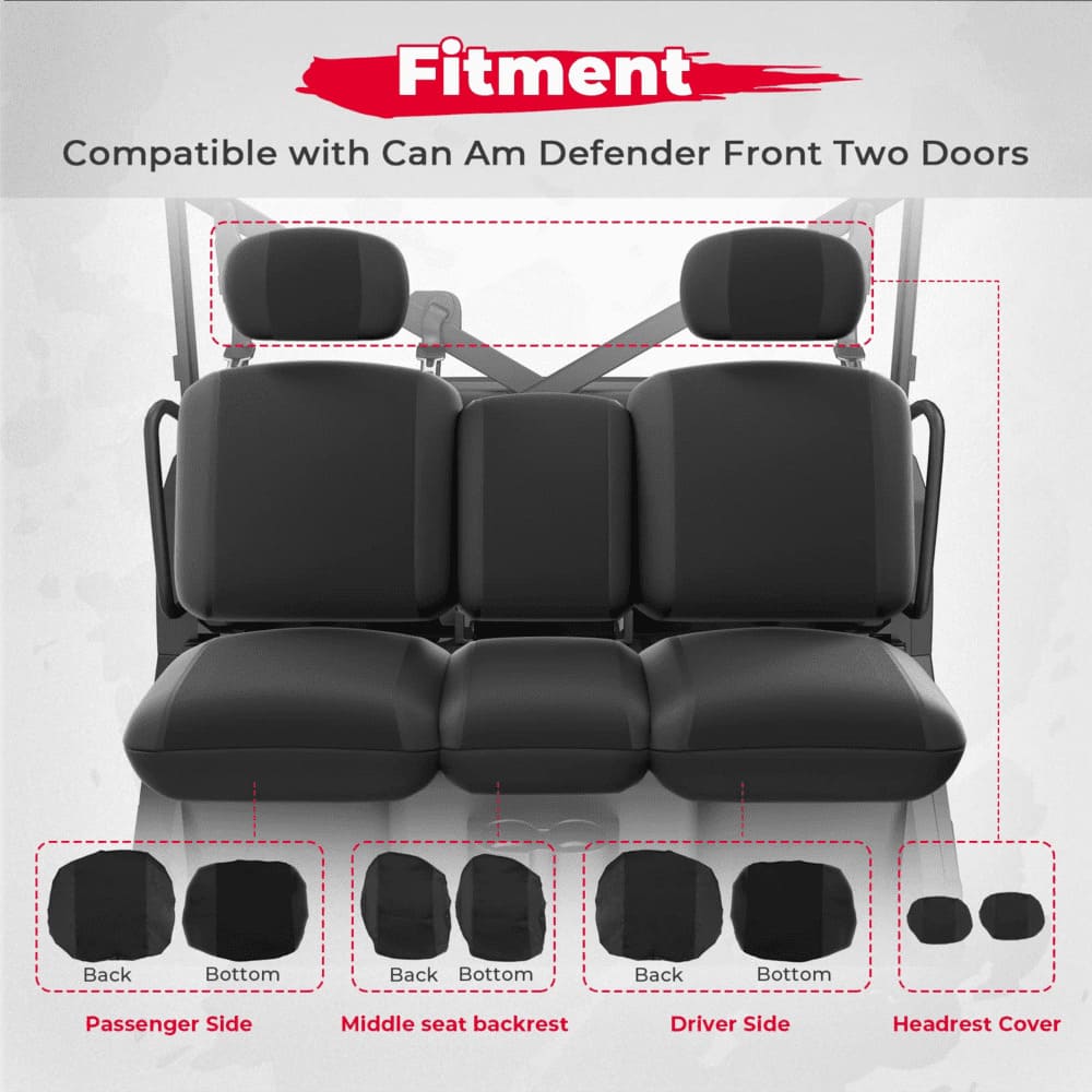 Kemimoto Can-Am Defender/Max UTV Seat Cover