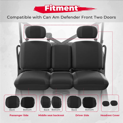 Kemimoto Can-Am Defender/Max UTV Seat Cover