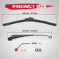Kemimoto UTV Hand Operated Manual Windshield Wiper Kit