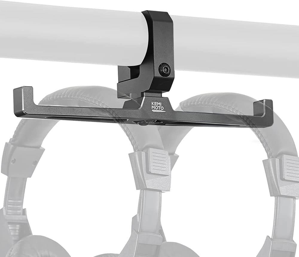 Kemimoto UTV Headset Hanger Helmet 1.5"/2" Roll Cage
