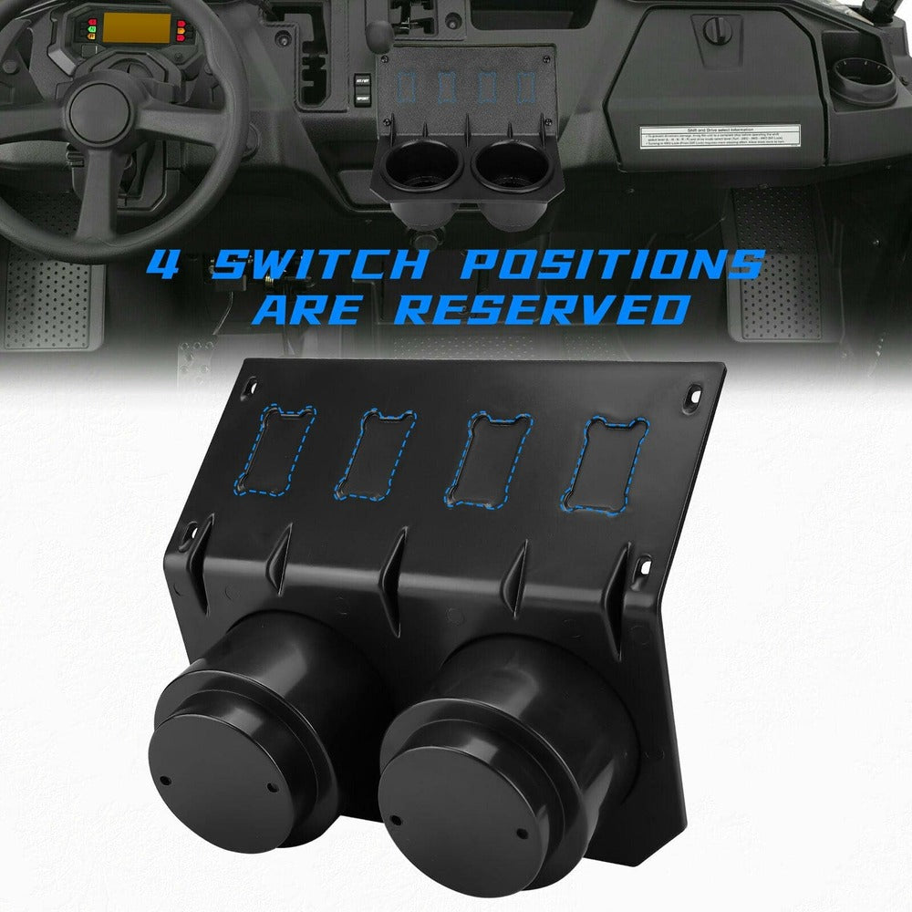 Kemimoto UTV Honda Pioneer 1000/1000-5 Cup Holder with Switch Panel