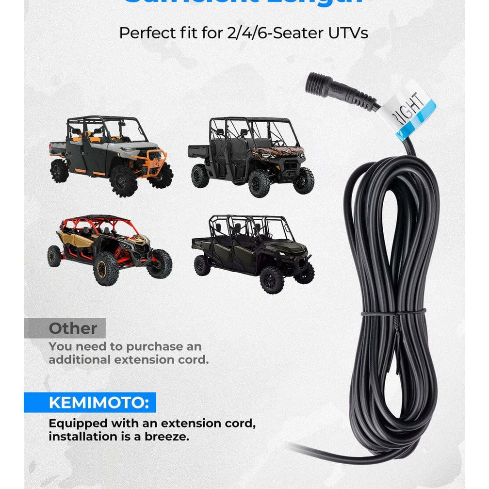 Kemimoto UTV Plug & Play Turn Signal Kit