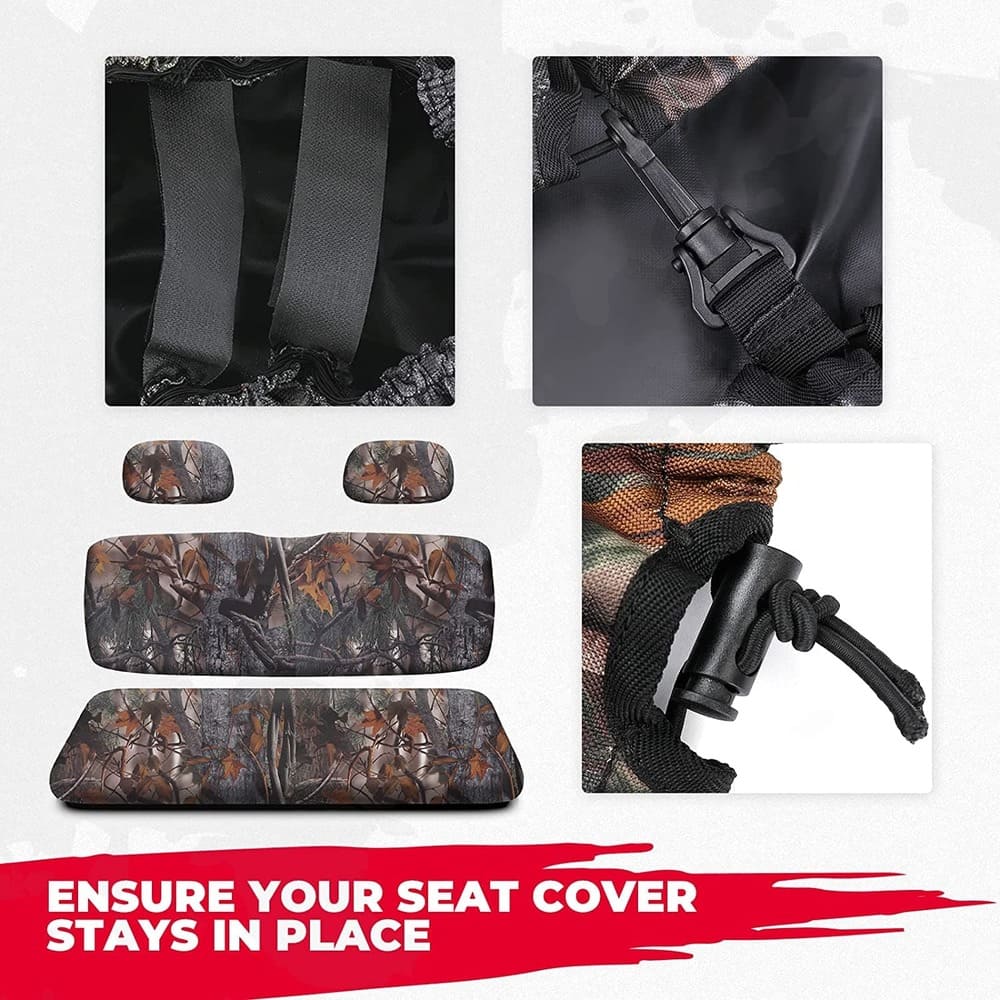 Kemimoto UTV Polaris Ranger 500/700/800 Camo Seat Covers