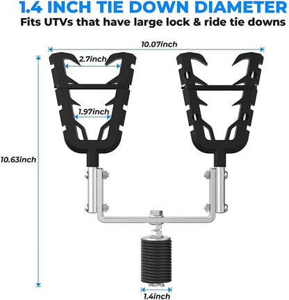 Kemimoto Polaris Ranger/General UTV Gun Mount Tool Rack