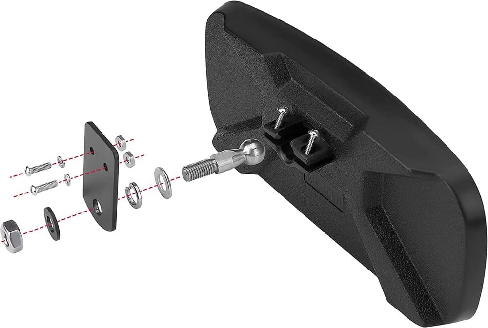 Kemimoto UTV Polaris Ranger Rear View Mirror