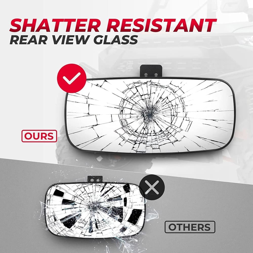 Kemimoto UTV Polaris Ranger Rear View Mirror