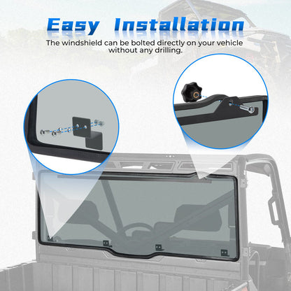 Kemimoto Polaris Ranger UTV Tint Hard Roof Rear Windshield