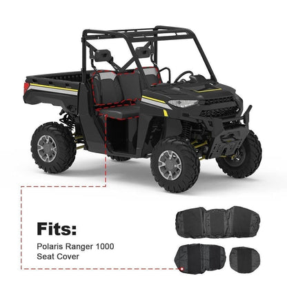 Kemimoto Polaris Ranger XP 1000/Crew UTV 3 Pcs Waterproof Seat Cover