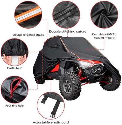Kemimoto UTV Polaris RZR Cover with Rlective Strip