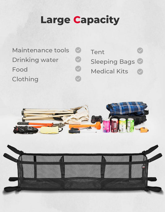 Kemimoto UTV Rear Bucket Storage Net