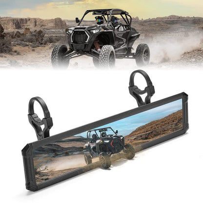 Kemimoto UTV Rear View Mirror with 1.65"-2" Sturdy Gear Clamp
