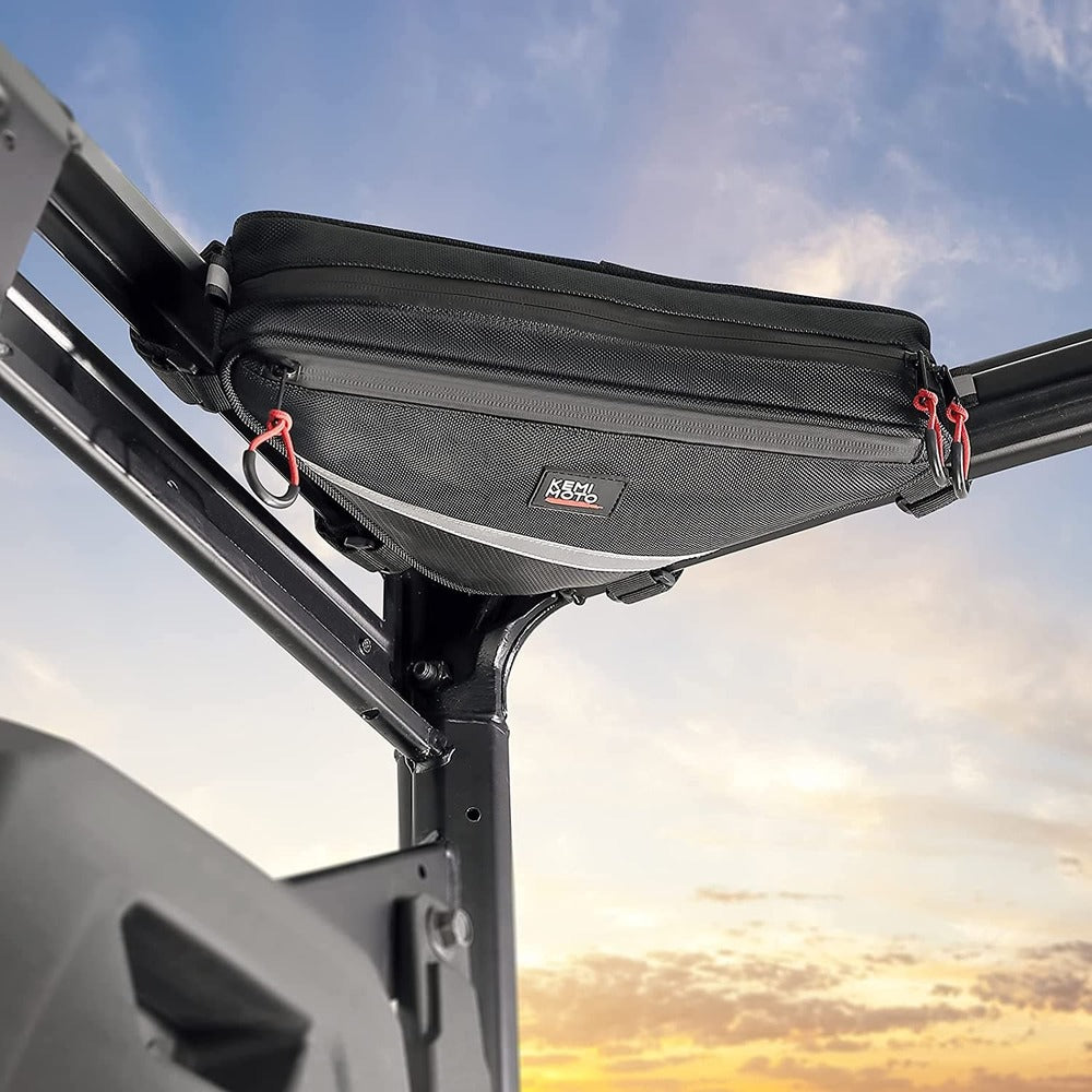 Kemimoto UTV Roll Bar Triangle Storage Bag