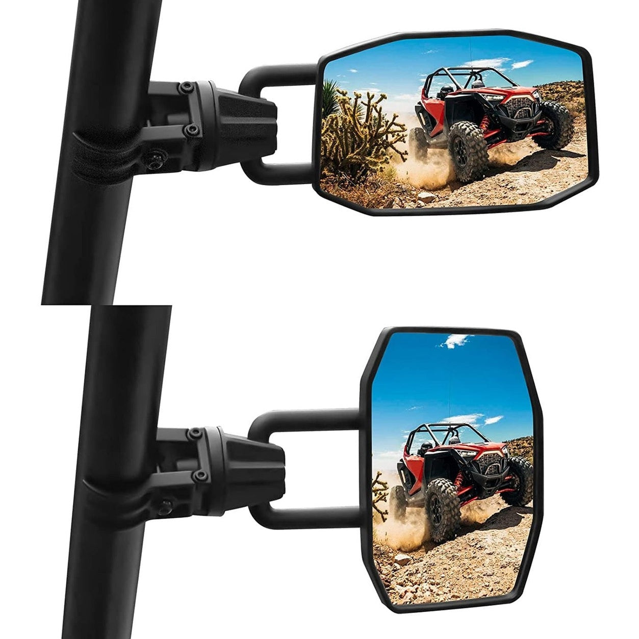 Kemimoto UTV Side View Mirrors 1.75"/2.0" Roll Bar