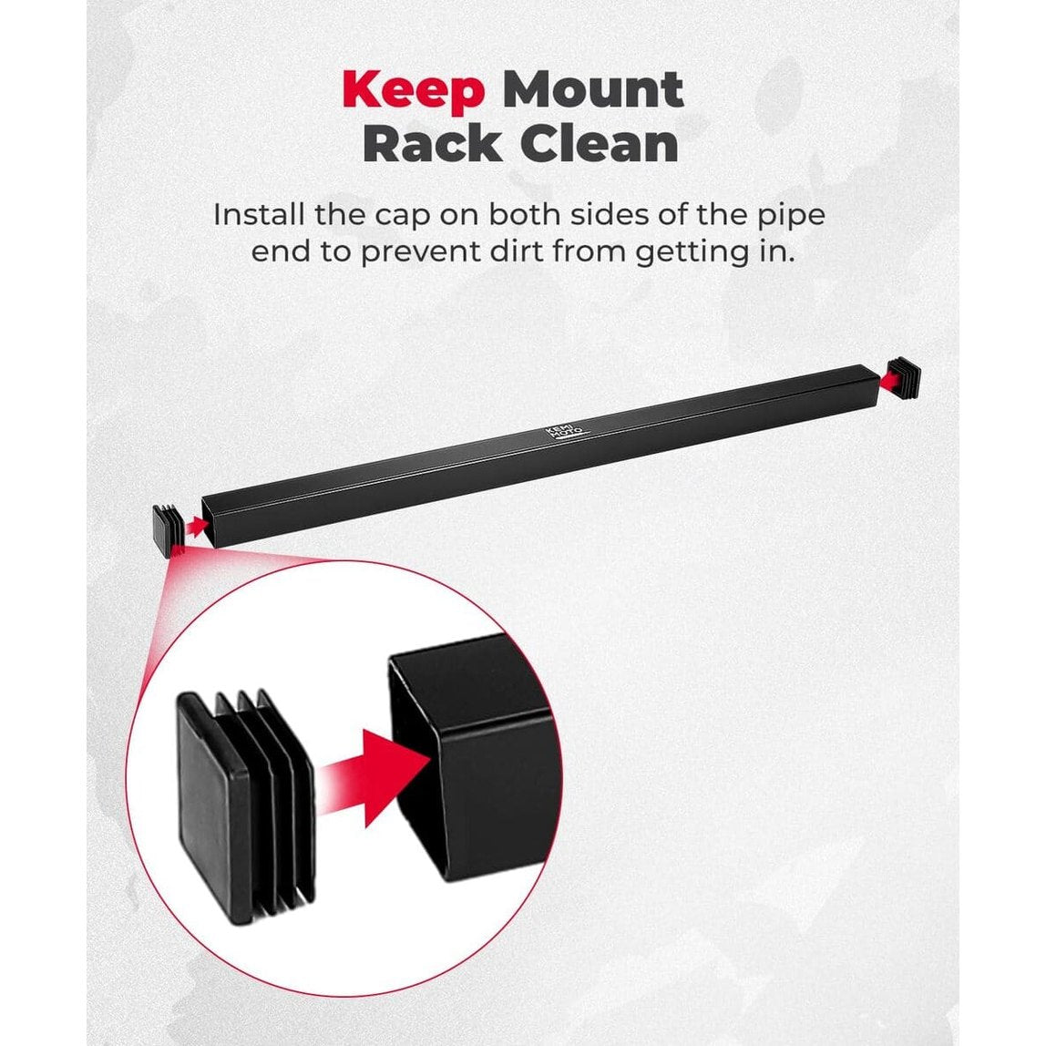 Kemimoto Polaris Ranger XP 1000 UTV Tool Holder Rear Bed Rack