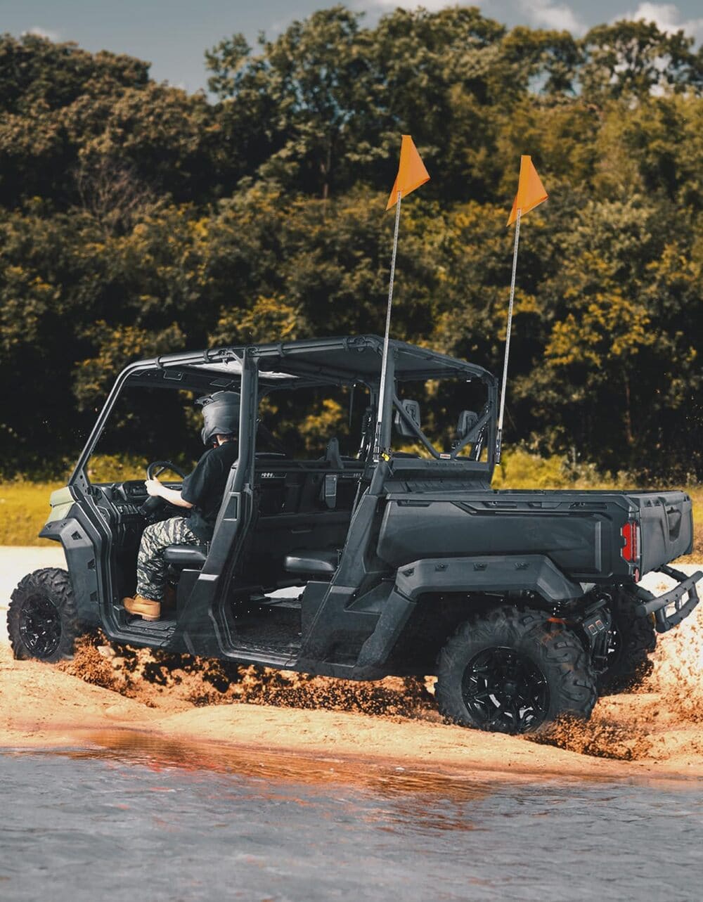 Kemimoto UTV Whip Light Flag Mounts fit Pro-Fit Cage
